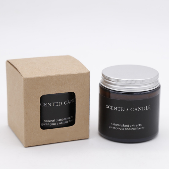 Wholesale various sizes scented candles with metal lid custom private label packaging box UK